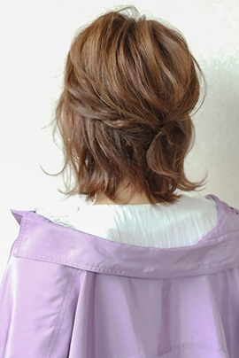 どんなスタイルにも合わせやすいボブヘアアレンジ